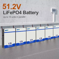 Lifepo4 Lithium Iron Battery Pack 10KWH Lithium Iron Battery Parallel 6000+ 48V 51.2V 100Ah/5wh 200Ah/10wh Cycle No TAX