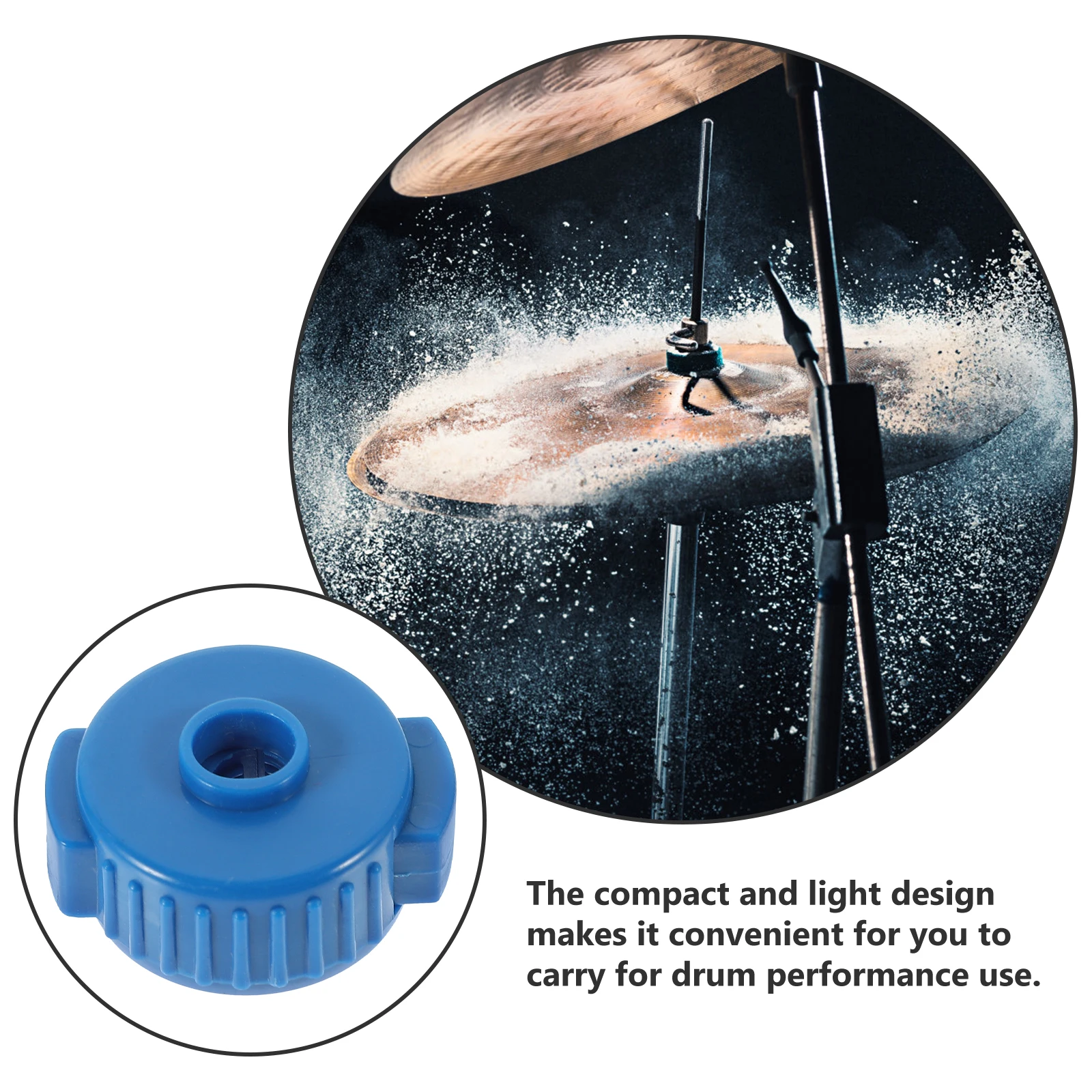 

5 Pcs Quick Release Hat Cymbal Nut Accessories Bracket Plastic Drum Replacement Parts Cymbals