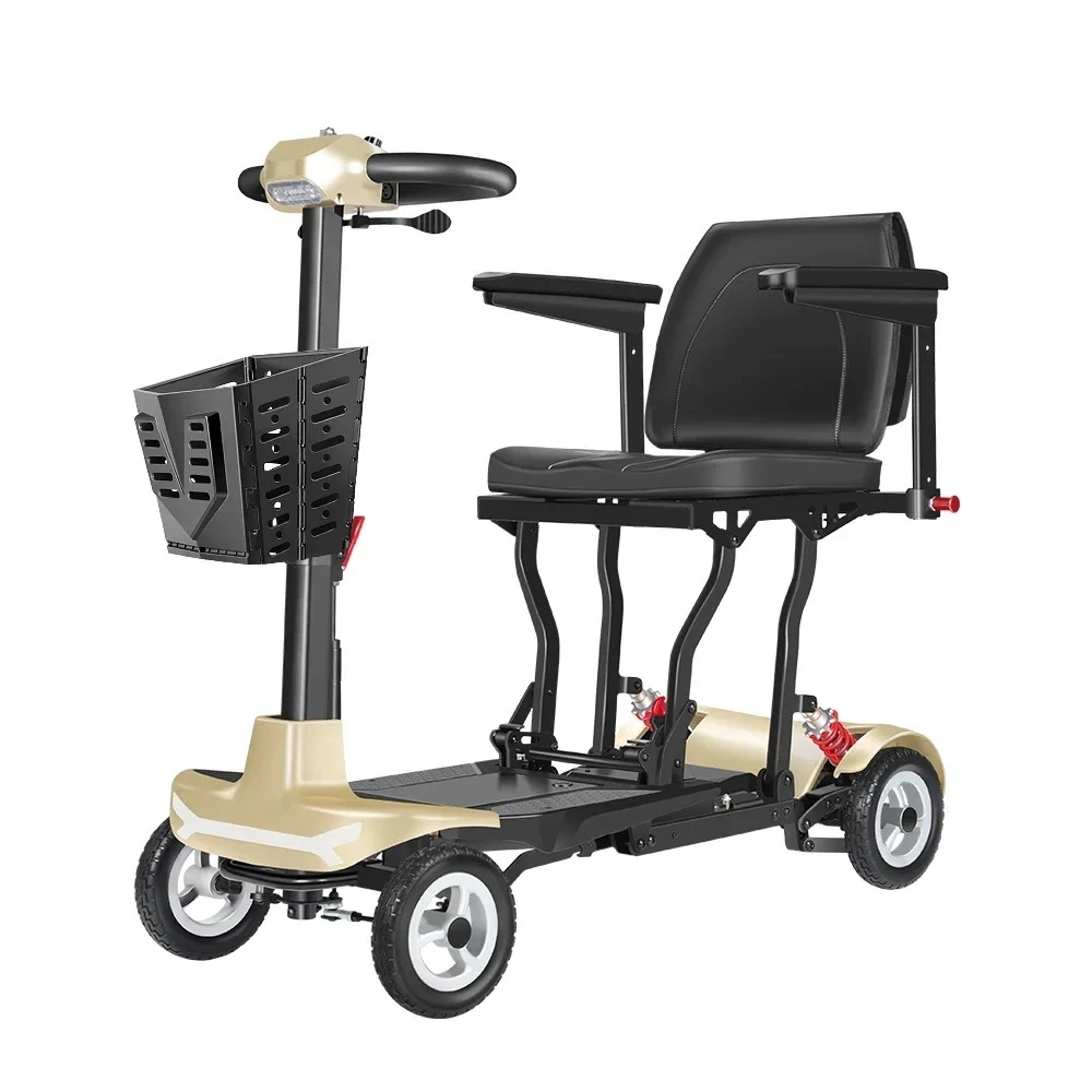 

Deposit Price Magnesium Ultra Light Portable Self Folding Mobile Scooter 4 Wheel Mobility Scooter For Elderly