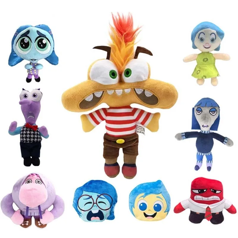 

Inside Out 2 Plush Anxiety Doll Cartoon Joy Fear Anger Riley Plushie Anime Soft Stuffed Pillow Toy For Children Gift