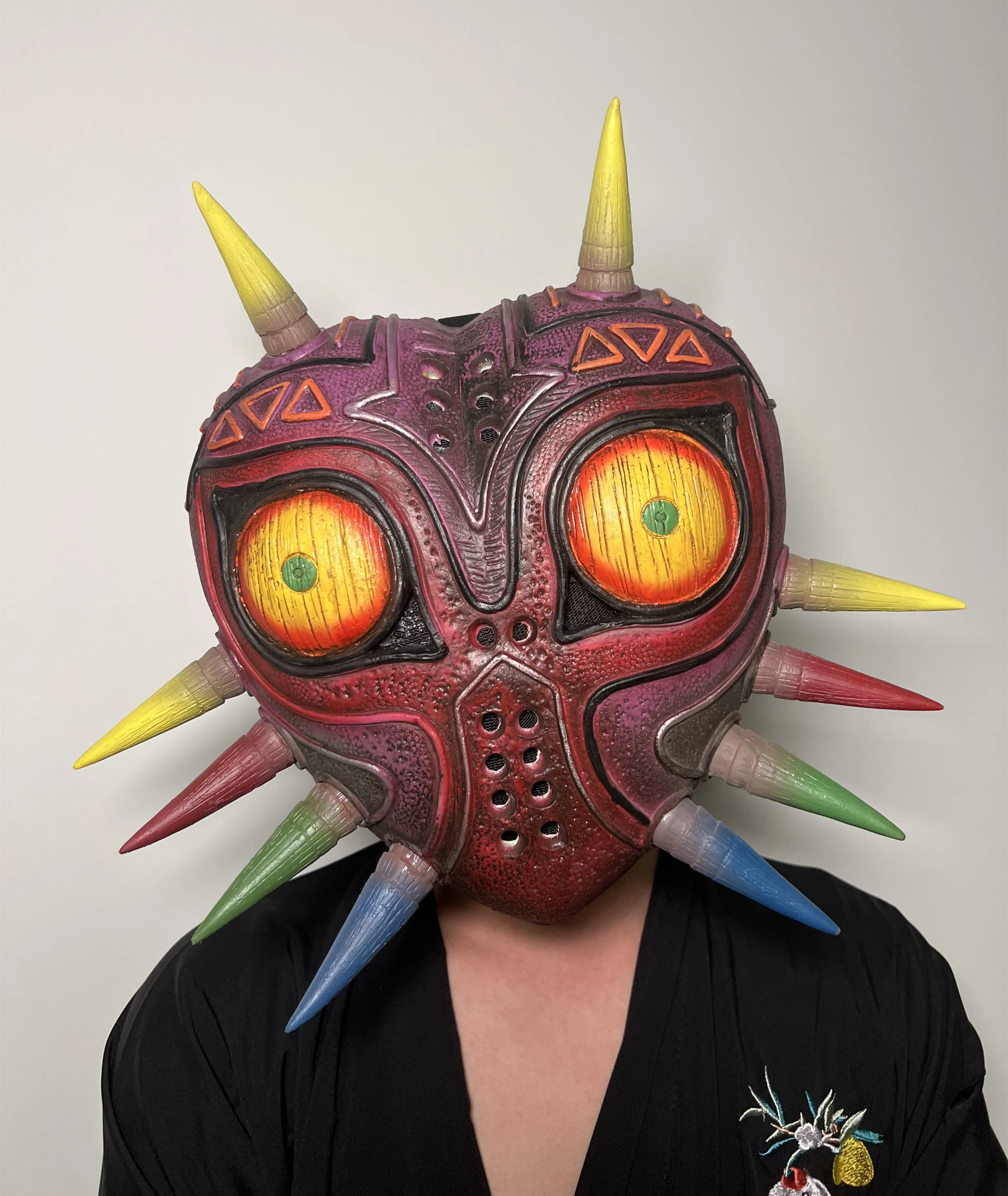 

Mezura Mask The Legend of Zelda Wilderness Mask Video Games Peripheral Halloween Party Dressing Props Friendly Latex