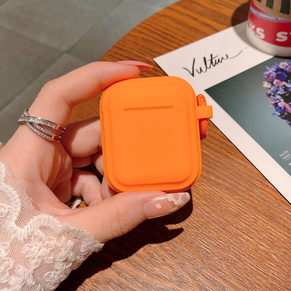 Простой мягкий жидкий силикон для AirPods 1, 2, 3 pro, Беспроводная Bluetooth лампа для Apple airpods pro 2, чехол