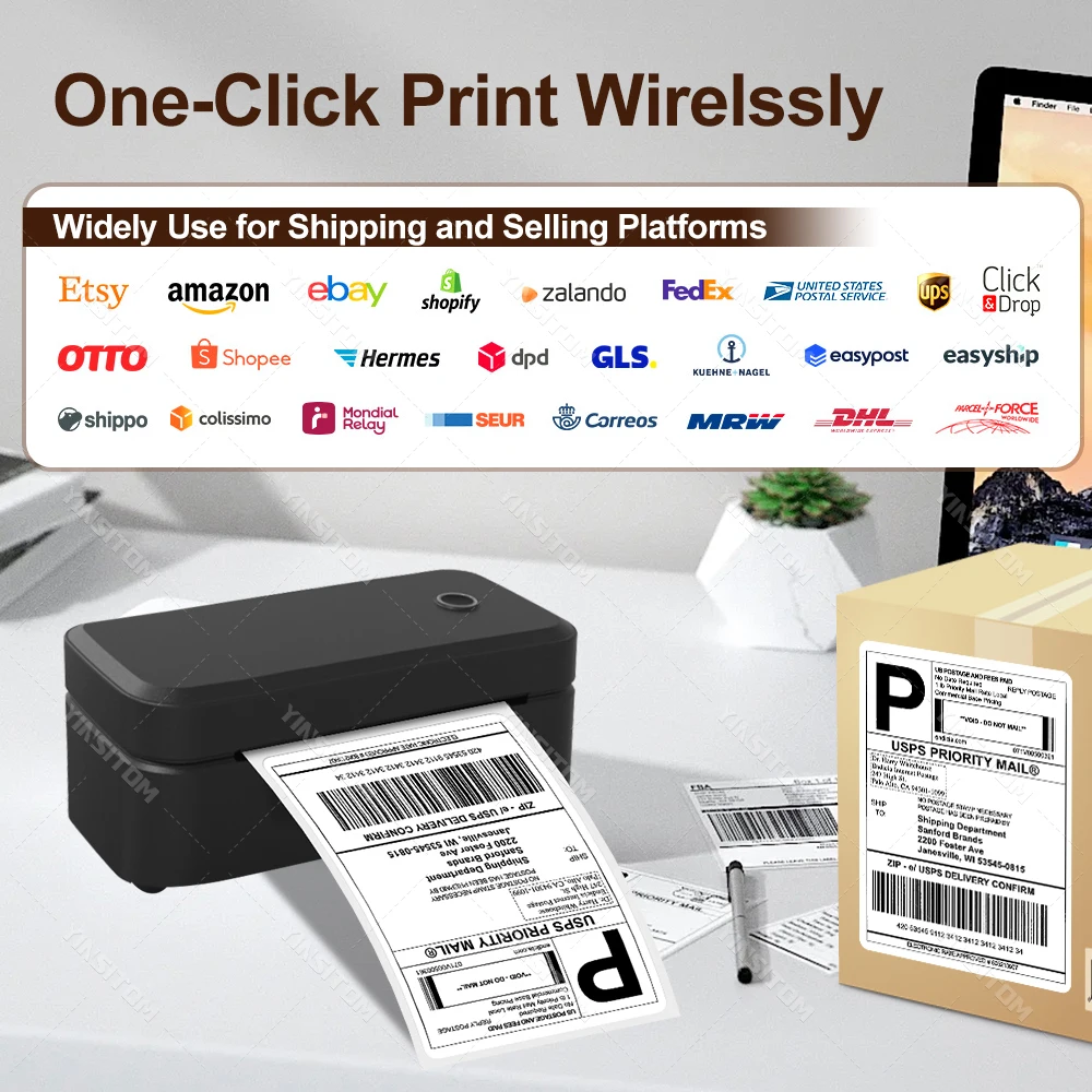 Marklife X4 Thermal Label Printer Portable Printer for 4x6 Mailing Packages Printing Bluetooth Automatic Label Recognition 2026