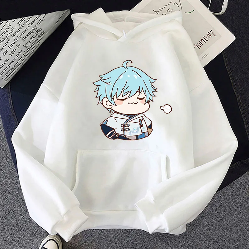 

Genshin Impact Hoodies Kawaii Cartoon Chongyun Graphic Hoodie Women Harajuku Unisex Winter Cute Aesthetic Pullovers Sweatshirts