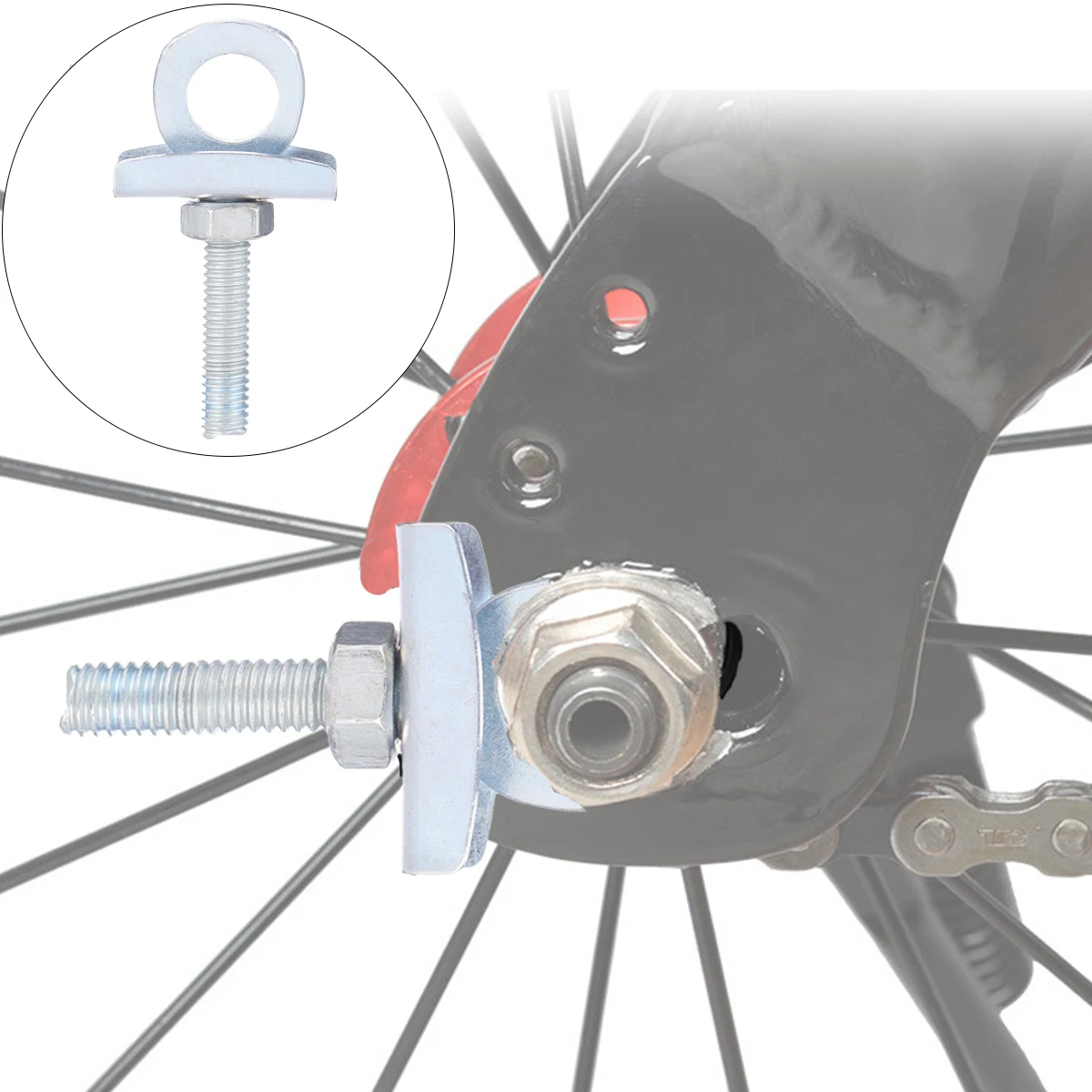 

20pcs Bike Tensioner Adjuster Steel Durable Slack Fixer For Bmx Bikes Rear Wheel Slippage Prevention Cycling Accessories