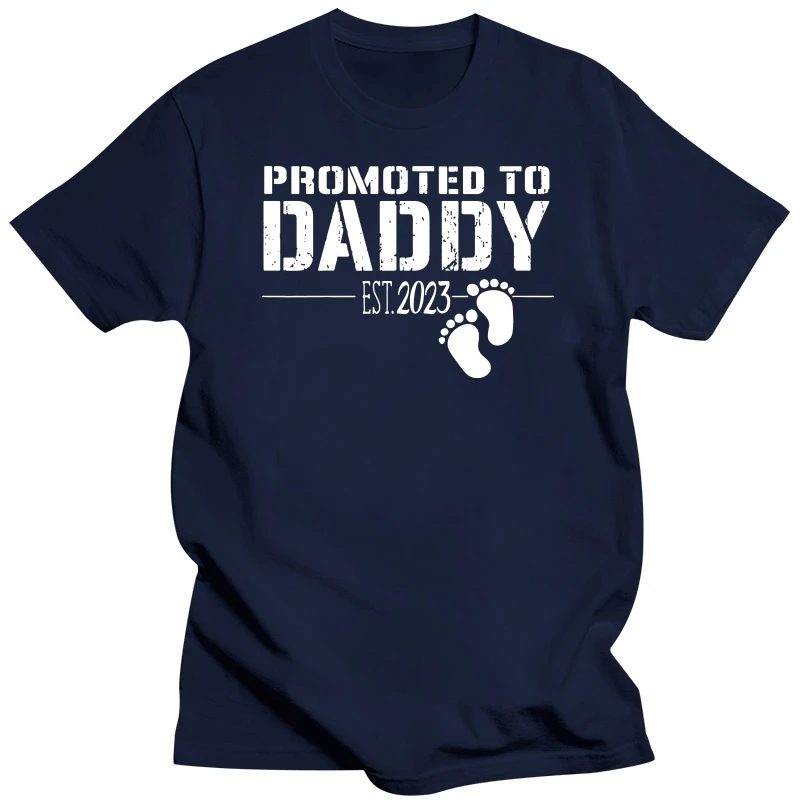 Promoted To Daddy 2023 Funny New Dad First Time To Be Daddy T Shirts Short Sleeve Birthday Gifts Summer T-shirt Mens Clothing