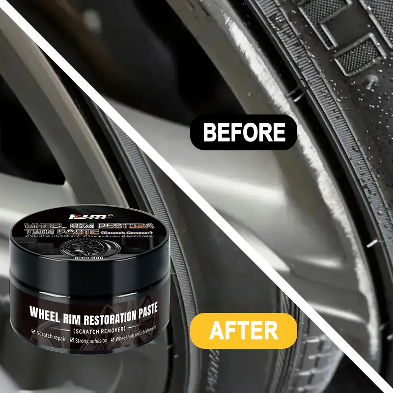 80g Wheel Hub Repair Kit - Detail Restorer & Polishing Paste for Car Tire Care, No-Residue Dent Removal Wax image 3