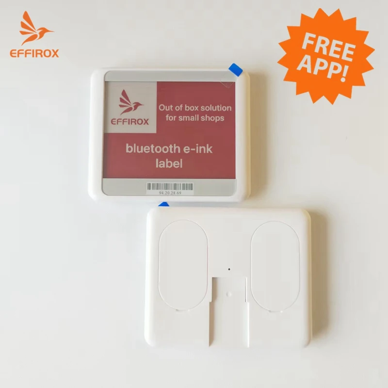 4.2 Inch Mobile APP Controlled BLE Epaper Price Tag Electronic Shelf Label with Bluetooth E ink Screen Electronic Price Tag