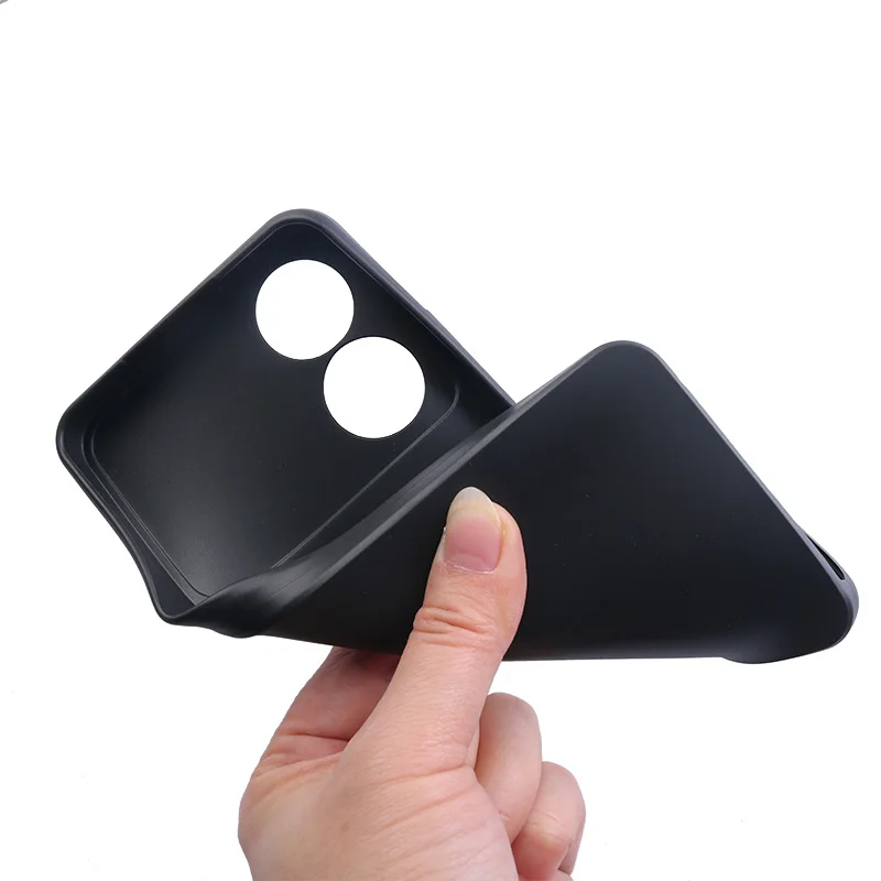 Black Soft Silicone Funda for ZTE Blade A34 Case 6.6 Inch Soft TPU Good Quality Coque For ZTE Blade A34 Cover