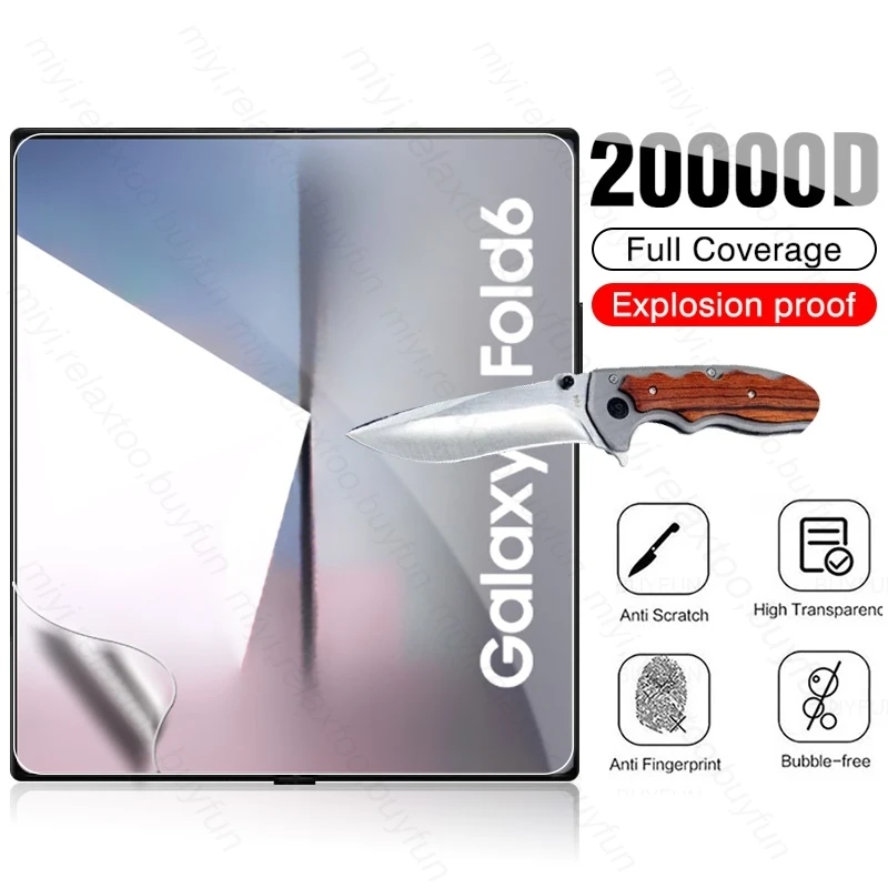 Мягкая Гидрогелевая пленка 20000D, защитная пленка для экрана Samsung Galaxy Z, складная фотография 6 искусств/DSN 7,6 дюйма, не стеклянная пленка Sumsung Fold 6 ZFold6 Z6