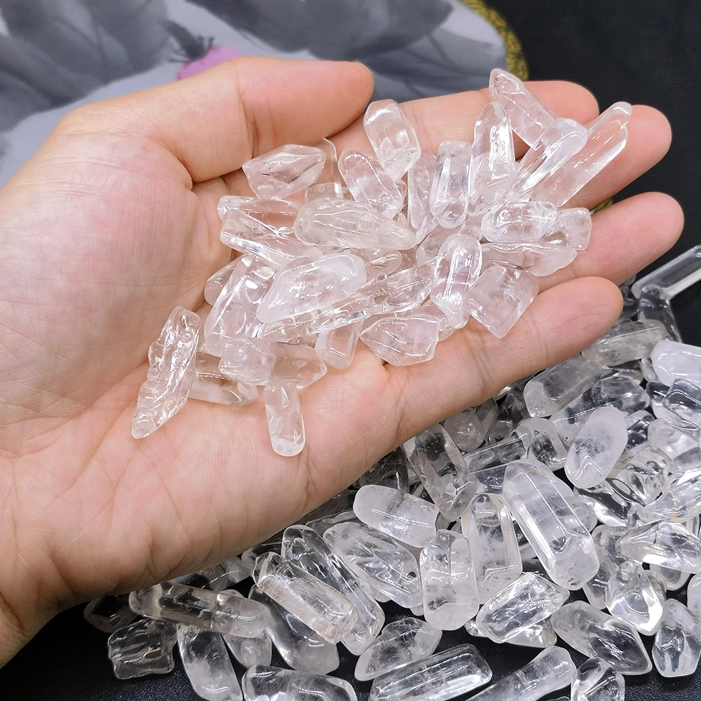 Natural Clear Quartz Crystal Point wands Stick Healing Bulk for Jewelry Making Energy Raw Rock Mineral Specimen Home Decoration