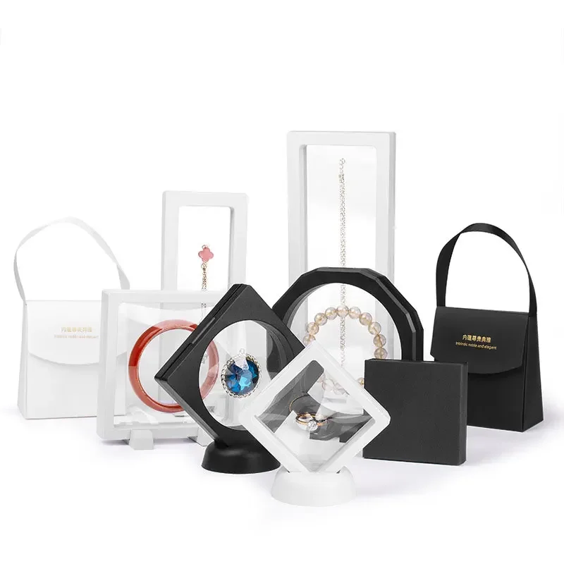 Gift Display Boxes Packaging Bags Transparent Mulit Size Wedding Home Party Jewelry Ring Bracelet Decoration Package Box