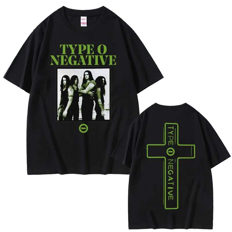 

Rock Band Type O Negative Double Sided Print T-shirts Men Women Vintage Gothic Oversized Tops T Shirt Men's 100% Cotton Tshirt