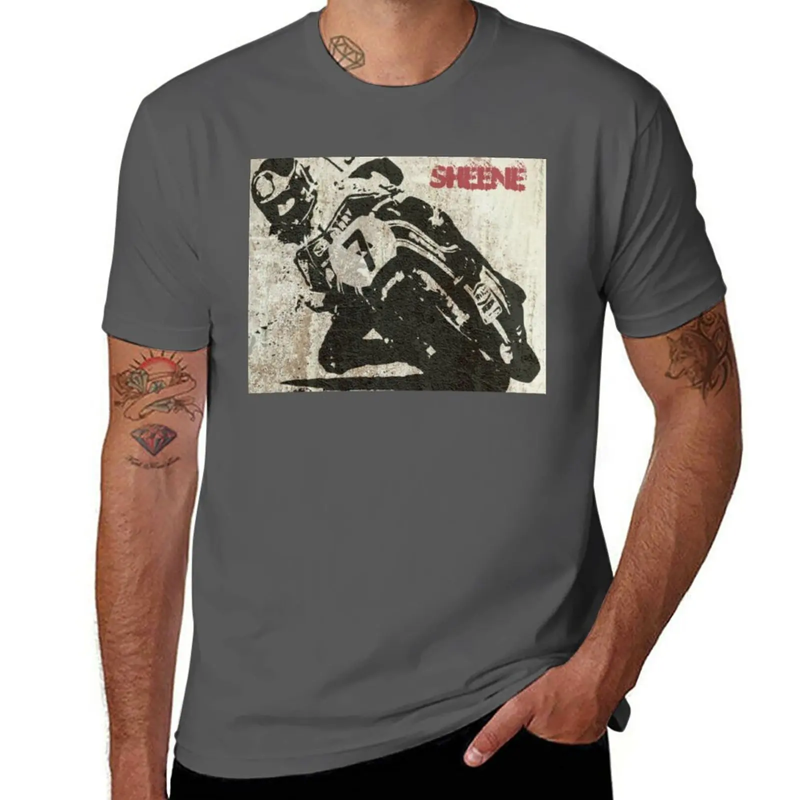 New Graffiti Art: Number 7: Barry Sheene T-Shirt t shirt man custom t shirts quick drying shirt Short sleeve tee men