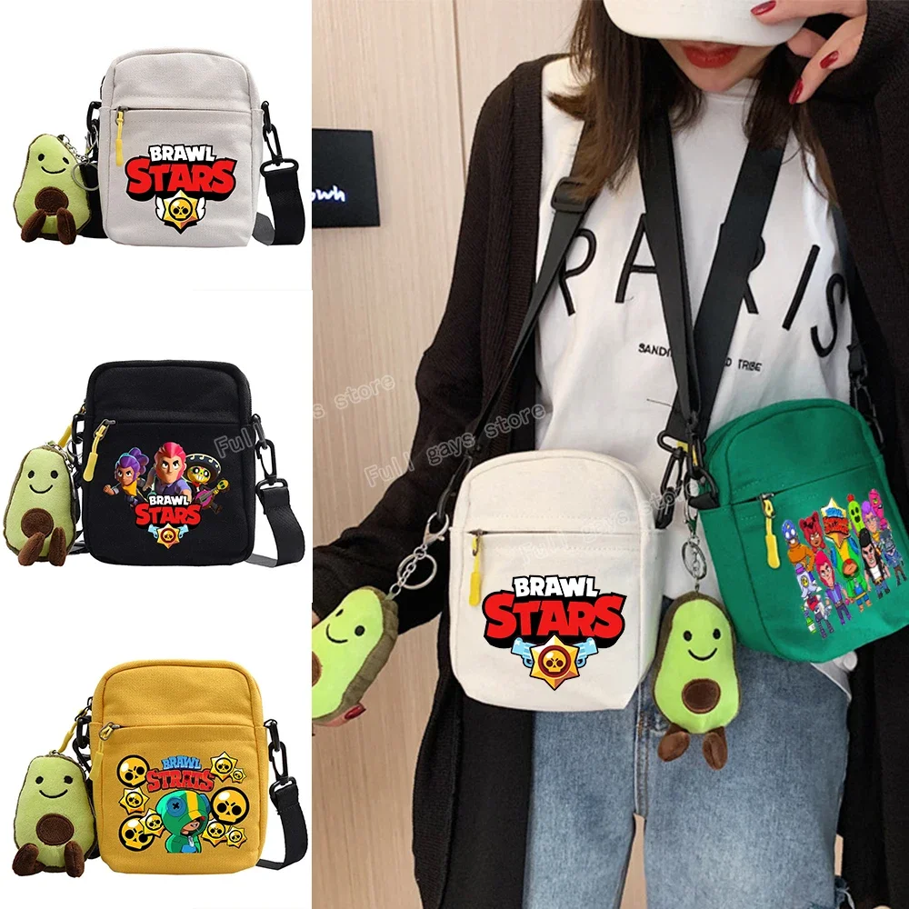 Anime Cartoon Game Figure Shoulder Bag Leon Poco Crow Portable Crossbody Bags Fashion Versatile Bags Kawaii Birthday Gifts New