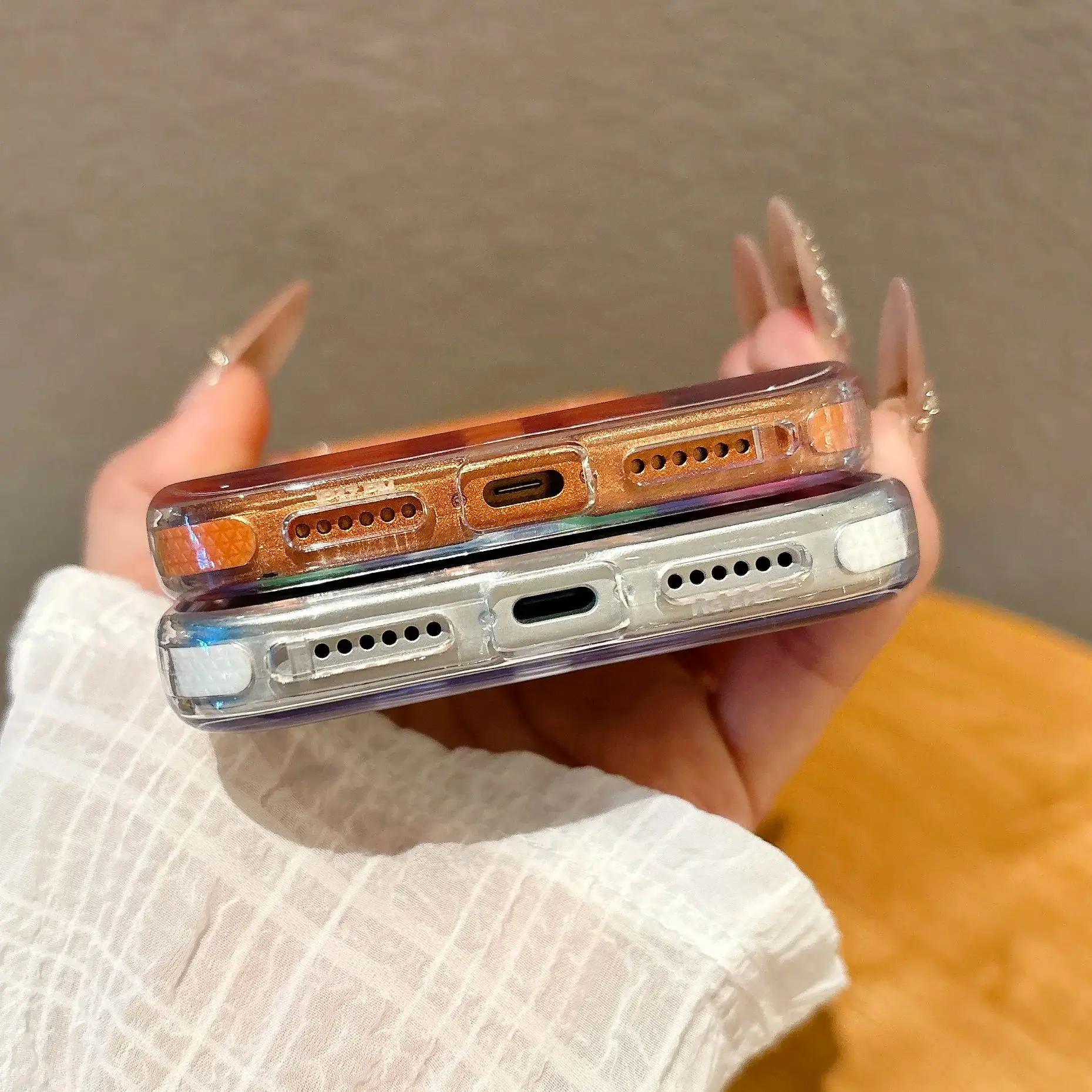 كاندي PC الصلب ل Magsafe جراب هاتف آيفون الهواء 17 16 15 14 برو ماكس المغناطيسي شحن لاسلكي رقيقة جدا درع غطاء Funda #5