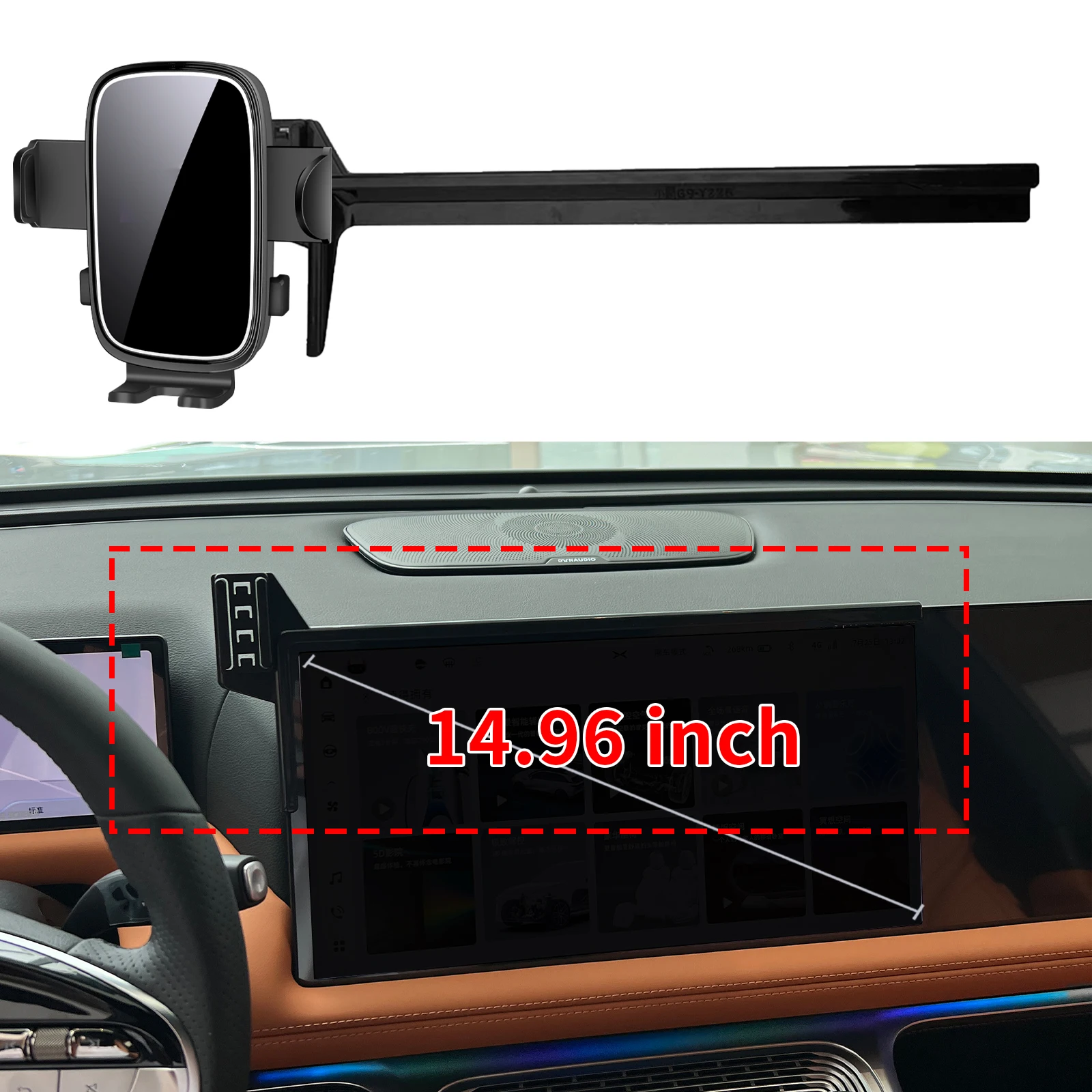 

fit for Xpeng G9 XiaoPeng 2022 2023 2024-2026 Custom Fit Phone Holder Mount Dashboard Screen Base No Drill Car​​ accessoires