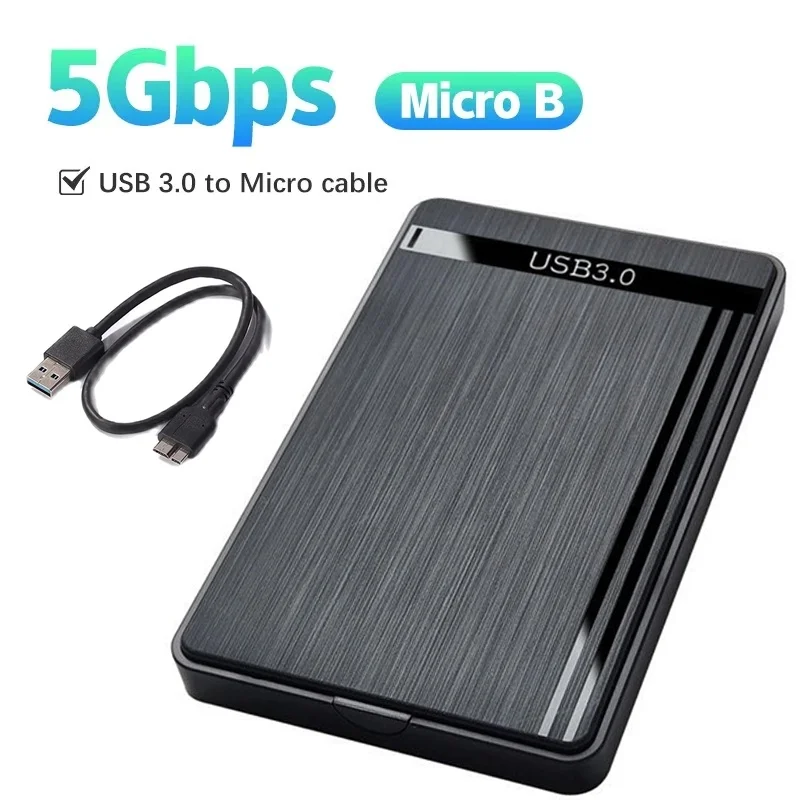 2.5 Inch SATA HDD Enclosure USB 3.0 Type C Adapter Box External Hard Drive Case 5Gbps SSD Storage Device For Laptop Desktop PC