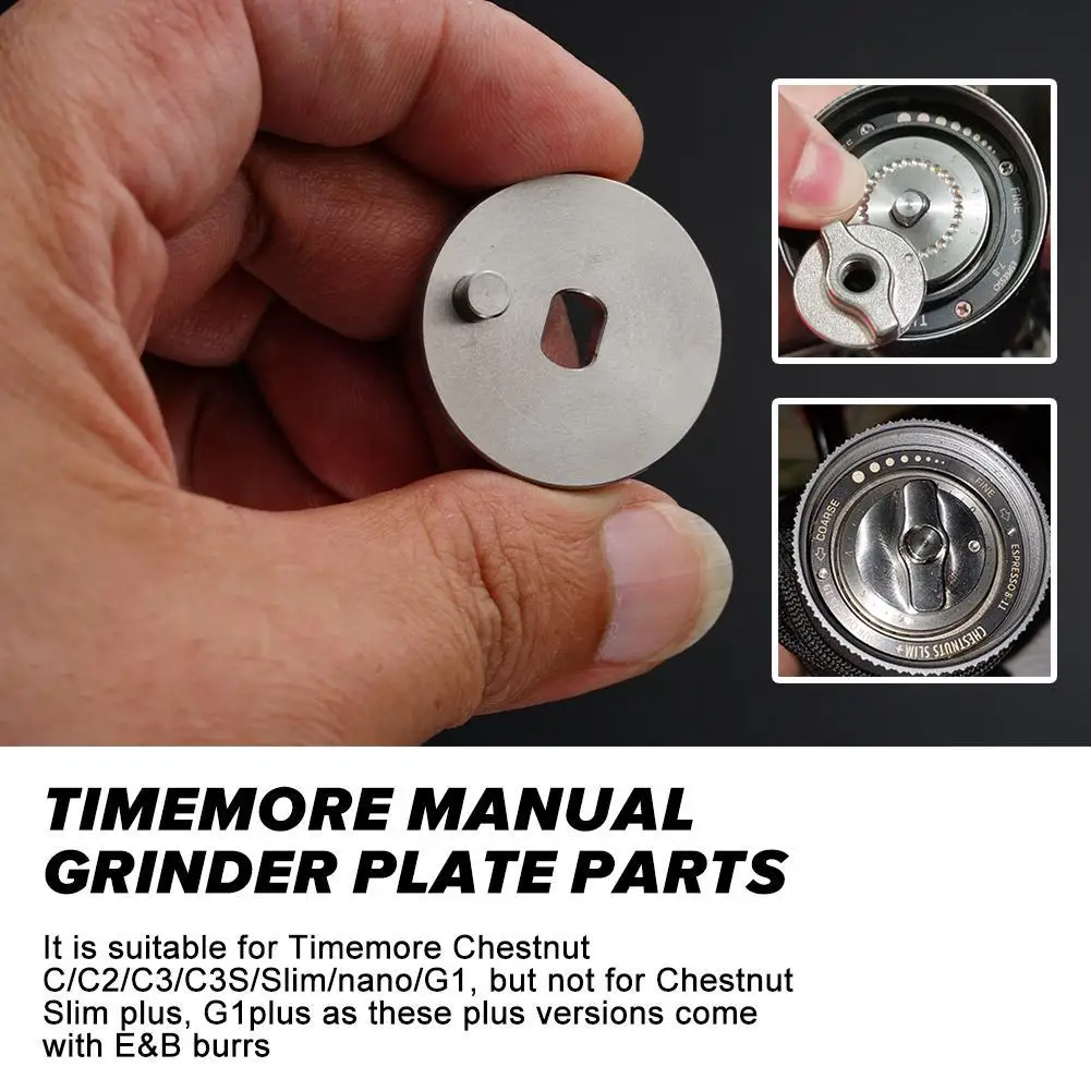 Imagen 3: Timemore-piezas de placa de amoladora Manual, accesorios de placa de ajuste de amoladora Manual DIY para Tamo Chestnut C/c2/c3/c3s Slim G1 Sca L3I2