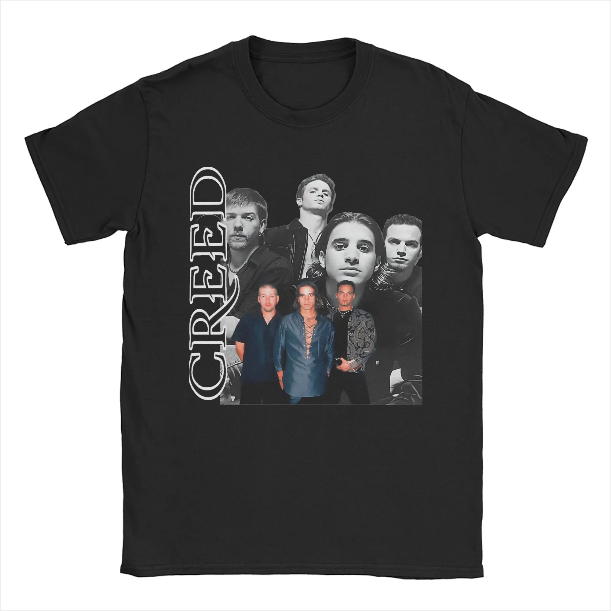 

Mens Womens Creed Band 2024 Tour Shirt Pure Cotton Graphic Print Tee Shirts Retro Music 90s Clothing Outfits