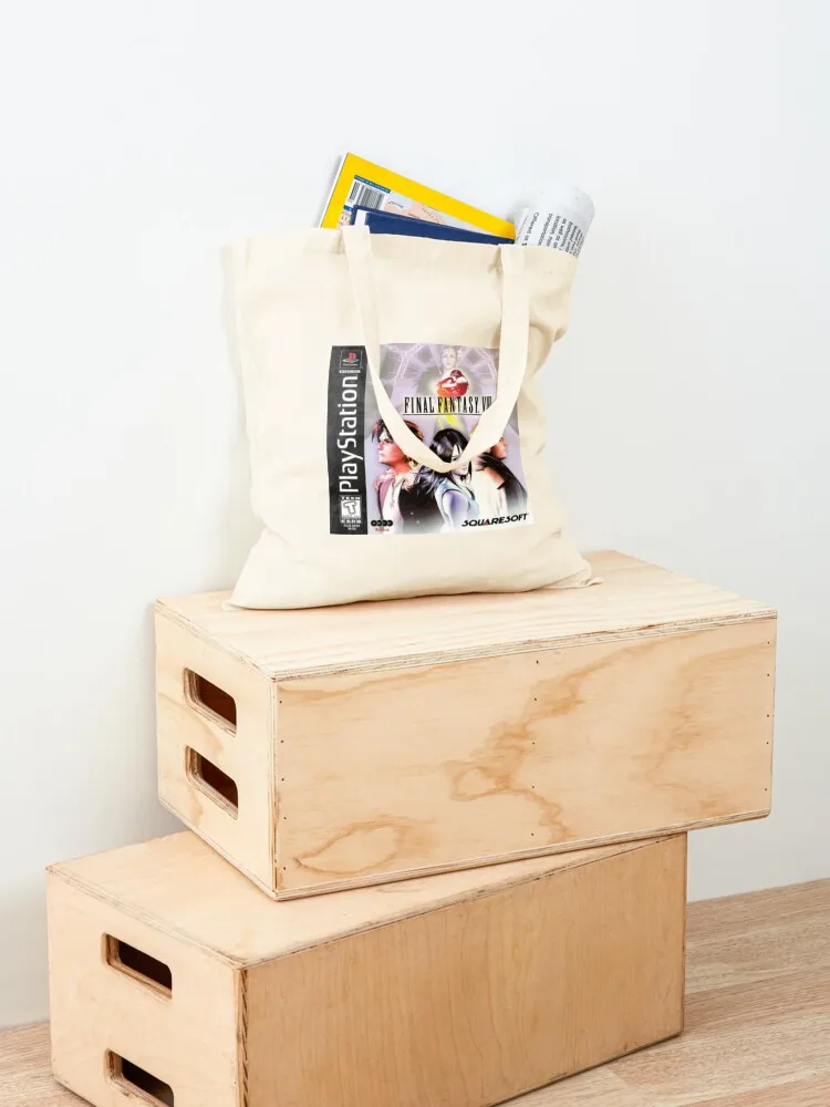 FF8 PSX COVER حمل حقيبة قابلة للطي وقابلة لإعادة الاستخدام حقائب نسائية فاخرة حمل الحقائب القماشية اليدوية #4