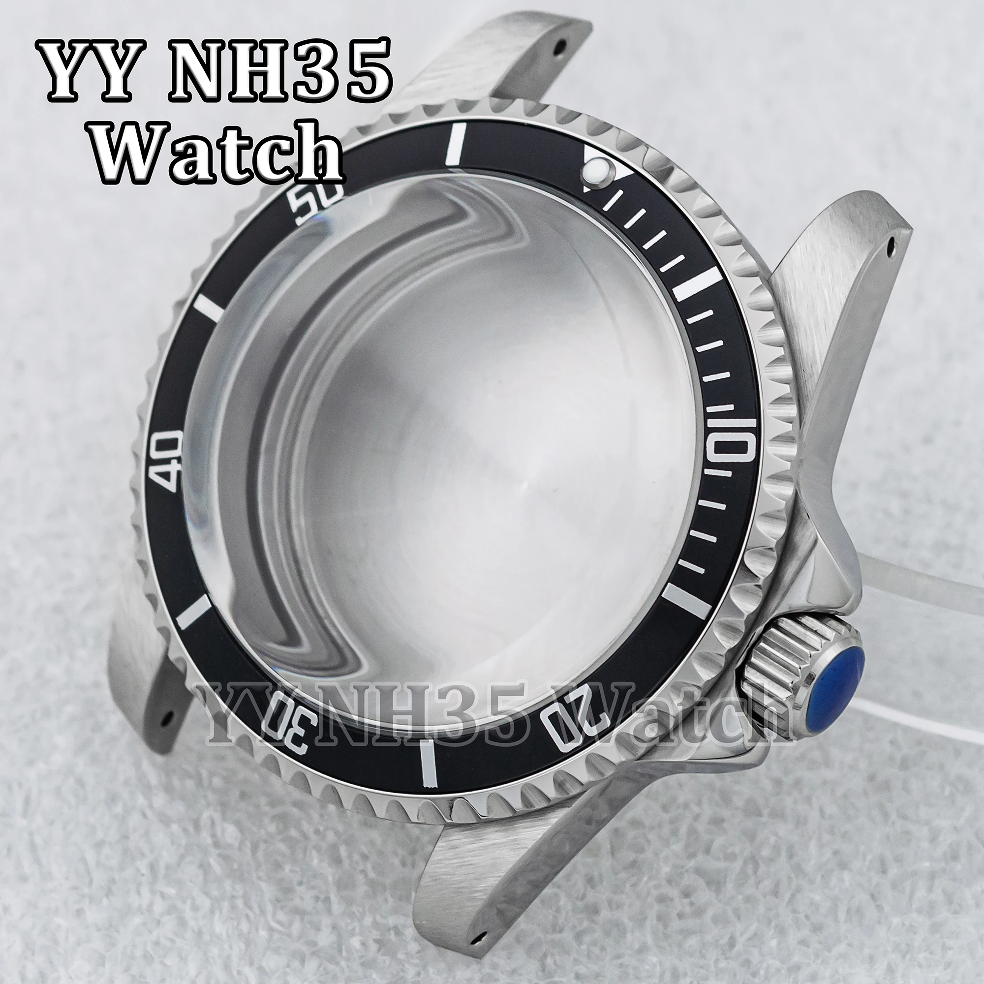 

NH35 Case Vintage Watch Case for SUB GMT Watches Saphire Glass 10ATM Waterproof 39mm Case fit NH34/NH35/NH36 Mechanical Movement