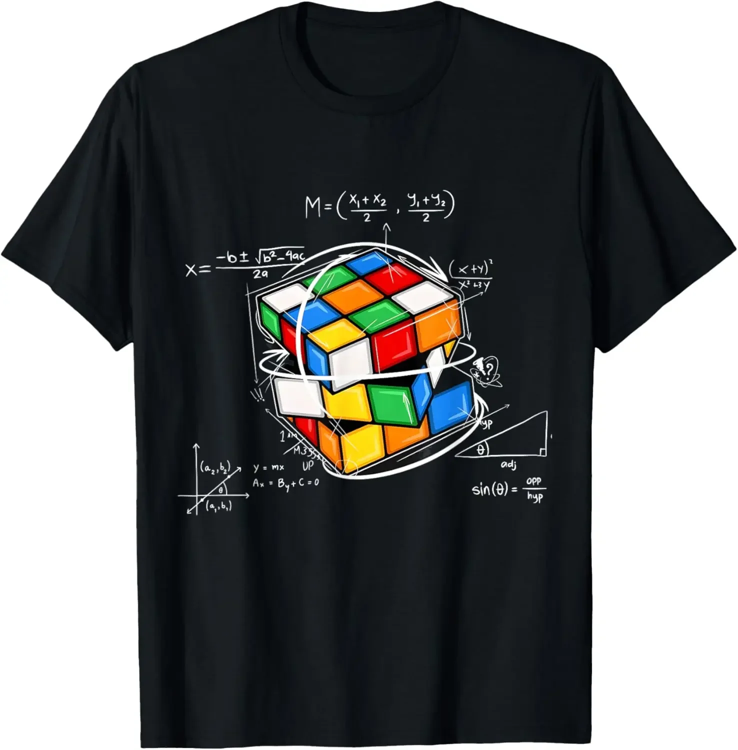 Cube Puzzle Competition Funny Math Lovers Gift T-Shirt 100% Cotton O-Neck Short Sleeve Summer Casual Mens T-shirt Size S-3XL