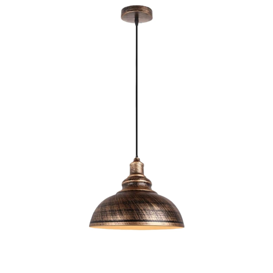 JOYINLED Set van 3 vintage industriële hanglampen, 30 cm metalen plafondlamp met E27-fitting voor keuken, eetkamer, restaurant