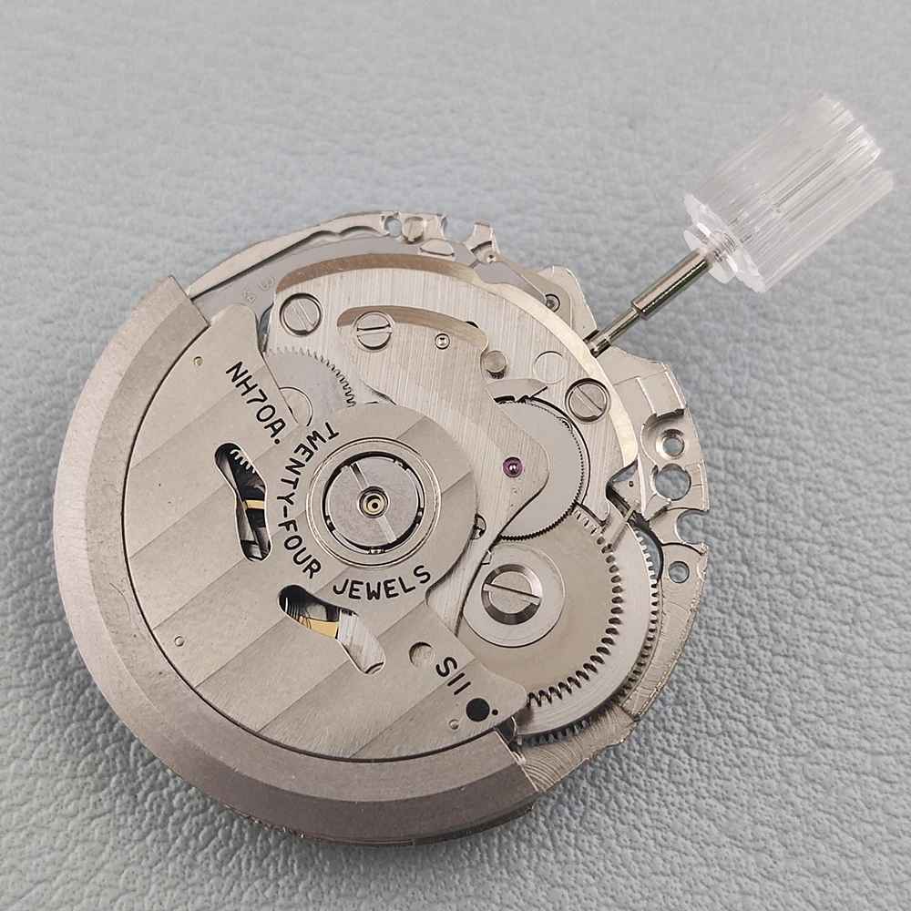 Original genuine NH70/NH70A hollow automatic movement 21600 BPH 24 precious stone high-precision jewelry watch parts replacement