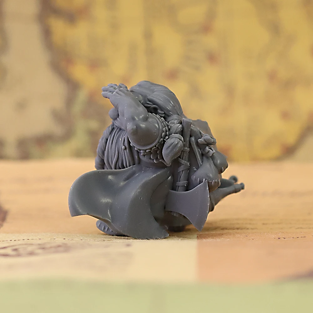 Dwarf Ranger with Crossbow Resin Unpainted Miniature Figure for Tabletop RPG Dungeons Role Playing Wargame