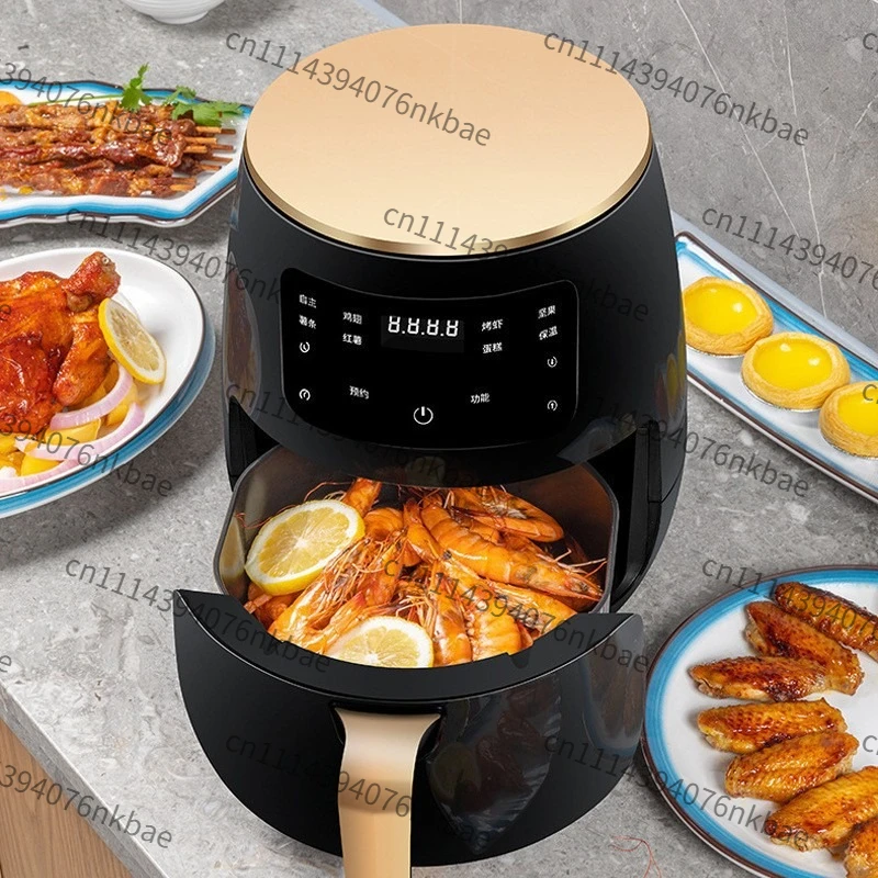 Large Capacity Touch Cross-border Air Fryer, Multi-function French Fries Machine, Intelligent Electric Fryer 6L