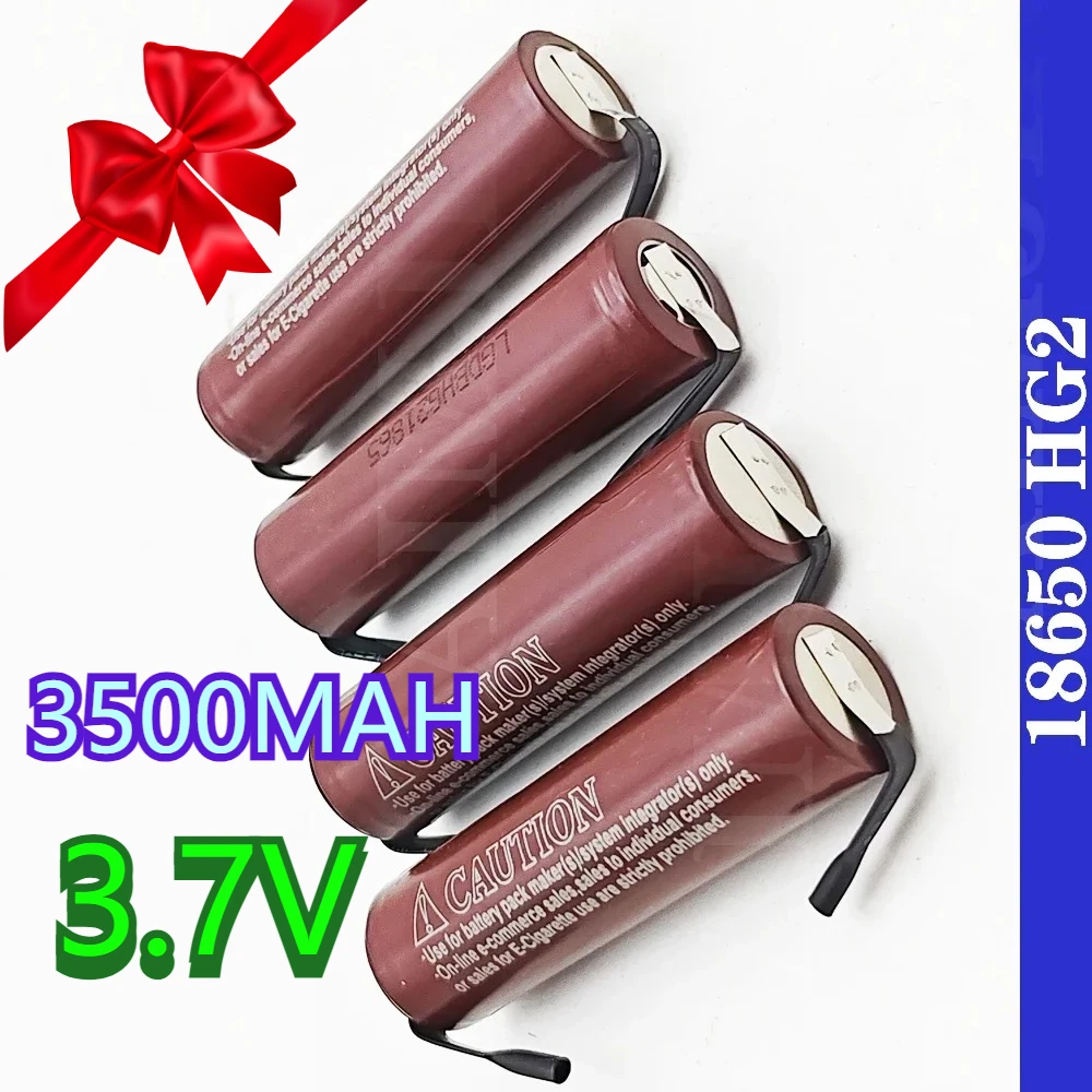 

HG2 18650 Battery 3500mAh 3.7V Li-ion Battery High Current Rechargeable Power Cell ,Welding Nickel
