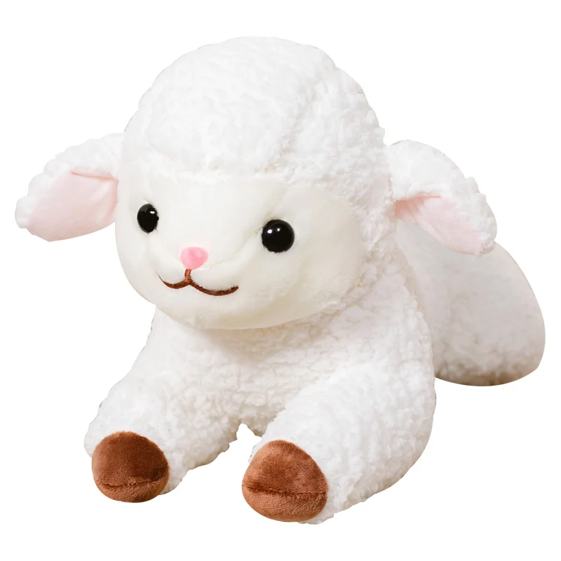 

1pc 40/50CM Cute Fluffy Lying Sheep Plush Toys Soft Stuffed Baby Appease Pillow Doll Kids Accompany Toy Girls Gifts