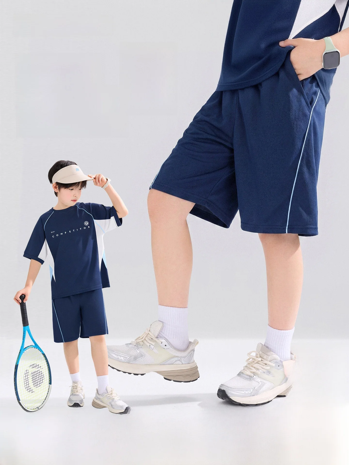 男の子用ショートパンツ-通気性-速乾性-軽量-夏用-子供用五分丈パンツ-快適な伸縮性ウエスト-カジュアルスタイル