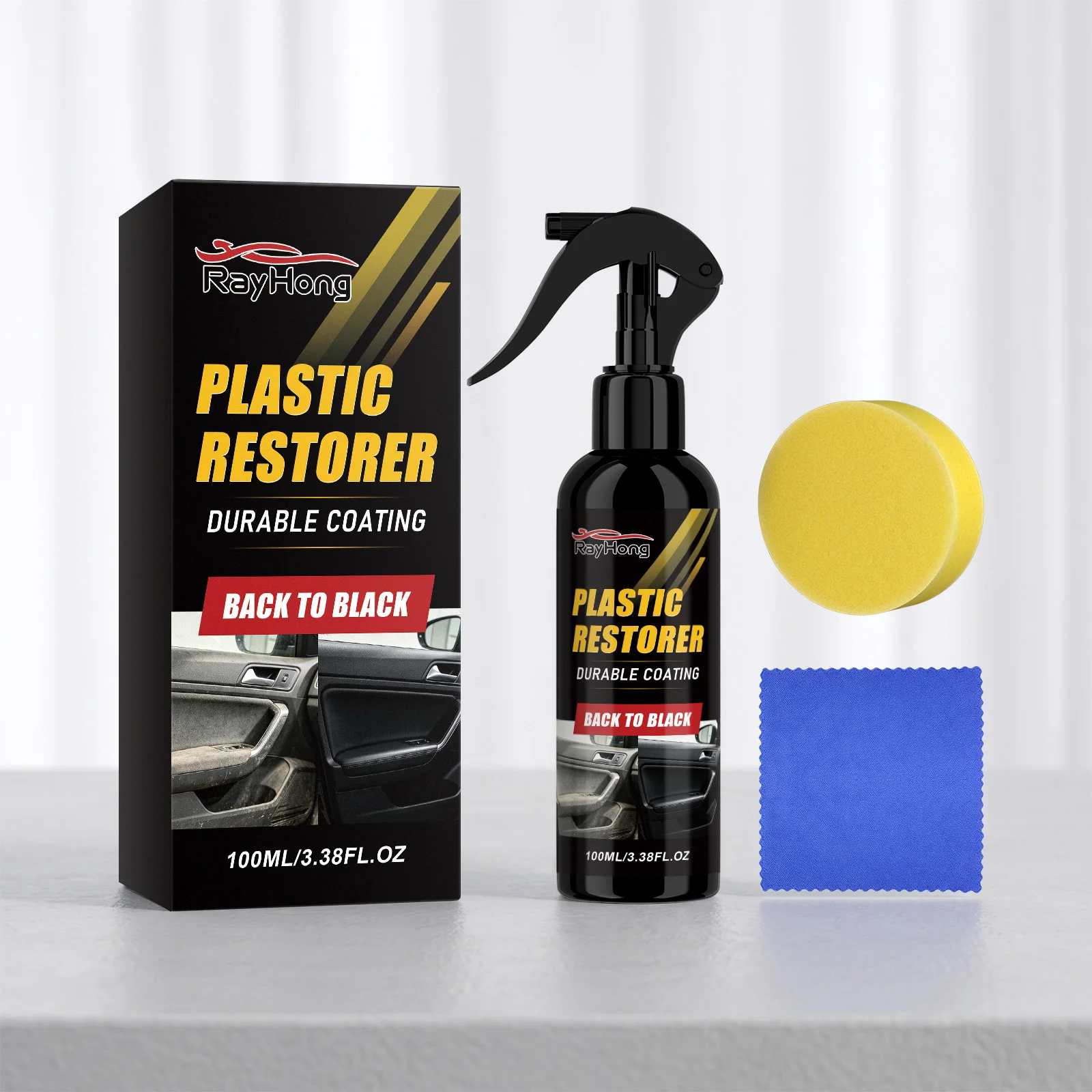 Plastic Refurbishment Agent for Automotive Interior and Exterior Plastic Cleaning, Decontamination, Polishing, Cleaning, Brightness, and Maintenance Agent