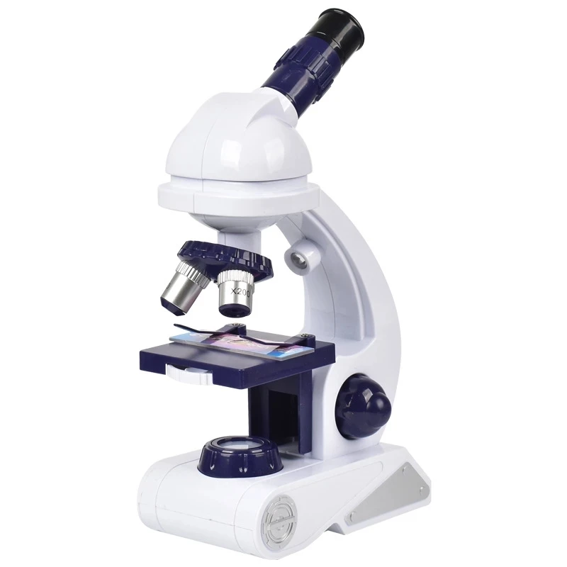 Scuola scienza istruzione microscopio LED microscopio biologico Kit sperimentale microscopio per bambini regalo squisito giocattolo per la casa