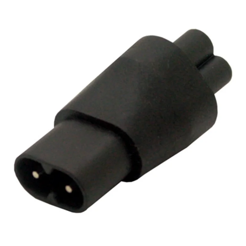 Conector de alimentación negro IEC320 C8 a C5 figura 8 a flor de ciruelo 3 orificios hembra a 2 pines macho adaptador de corriente enchufe convertidor