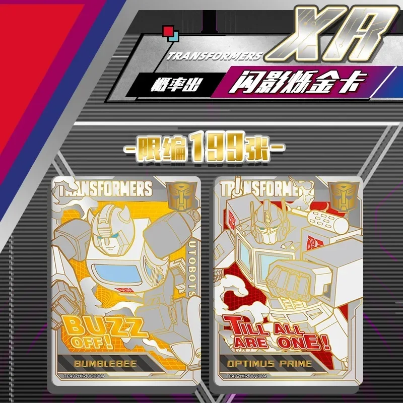 KAYOU الأصلي المحولات بطاقات الأفق 40th الذكرى الطاقة هدية صندوق أوبتيموس برايم بامبليبي XR أنيمي جمع بطاقات لعبة