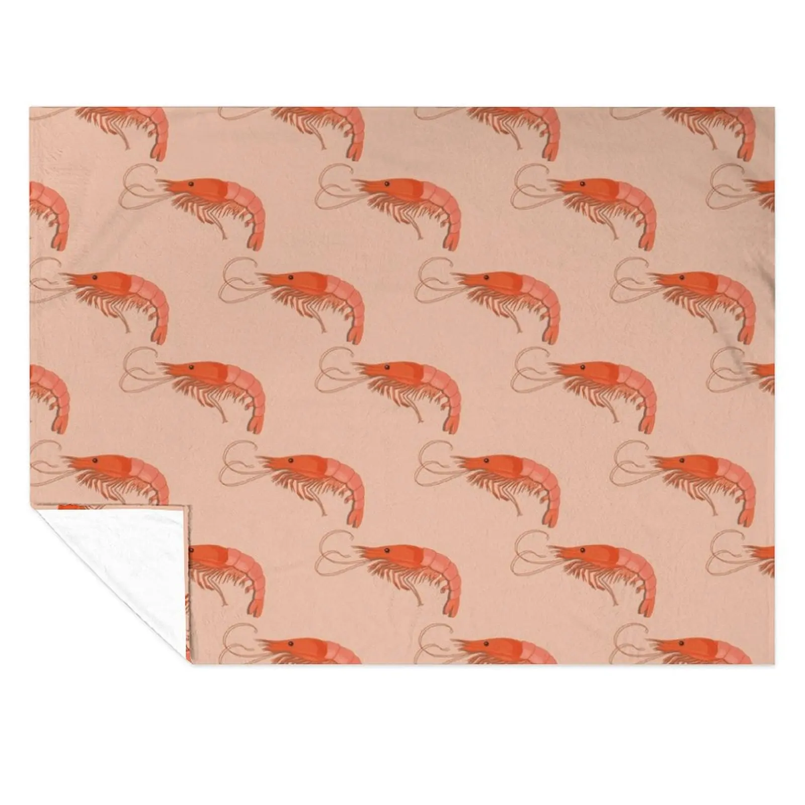 

Prawns Throw Blanket Tourist for sofa Designers Blankets