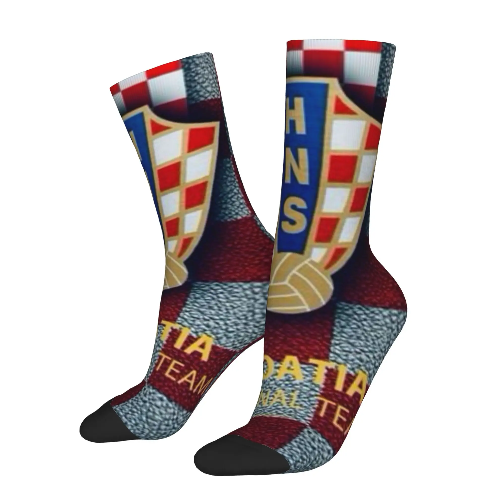 Hip Hop Vintage Croatia Crazy Men's compression Socks Unisex  Harajuku Seamless Printed Funny Sock Match Day Essentials