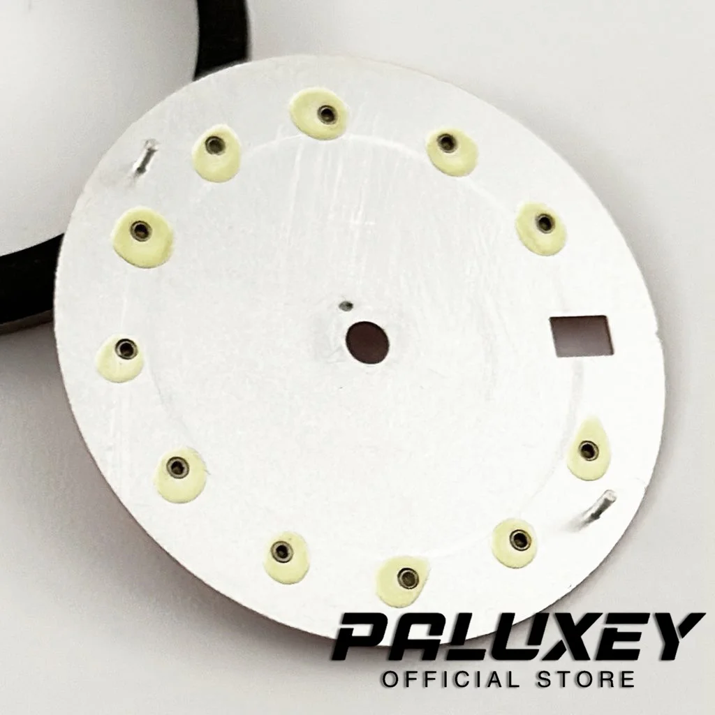 핑크 시계 다이얼, NH35A 4R35 무브먼트, 멸균 시계 페이스 교체 부품, 29mm