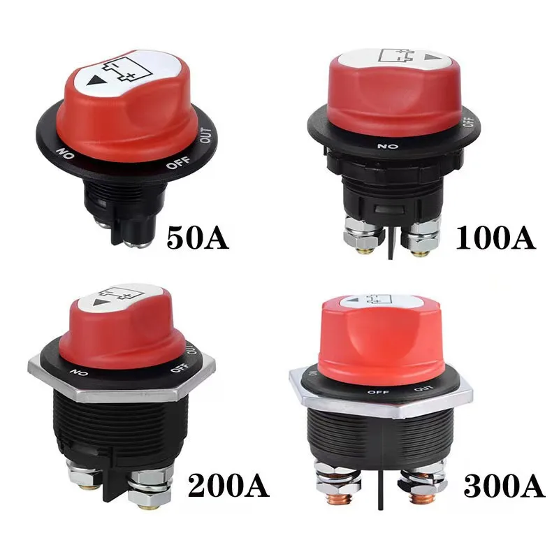 1 pièces DC 12/24V 50A-300A voiture rallye batterie interrupteur déconnecteur isolateur de puissance interrupteur de coupure Kit pour camion voiture moto bateau