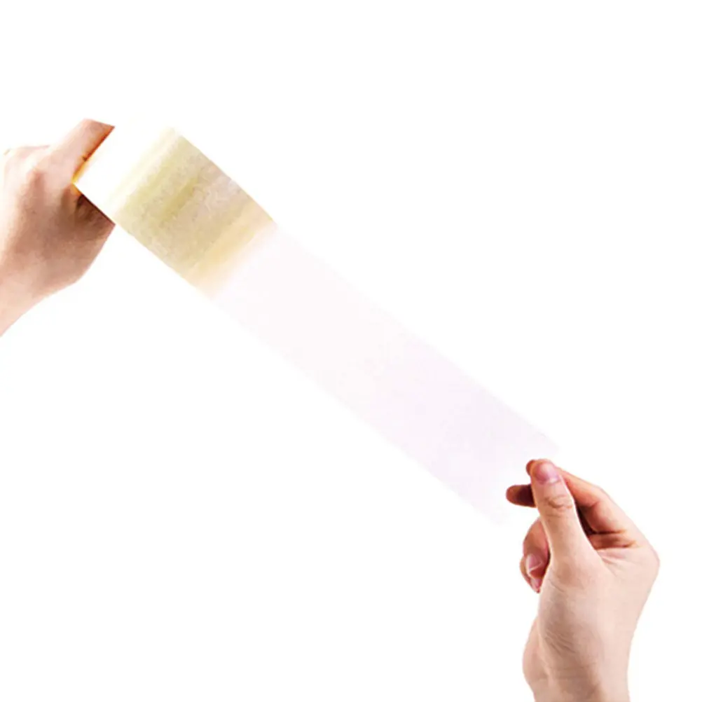 

4 Rolls Warning Tape Heavy Duty Transparent Packing Seal Tape Adhesive Shipping Moving Storage Boxes 45mmx50m
