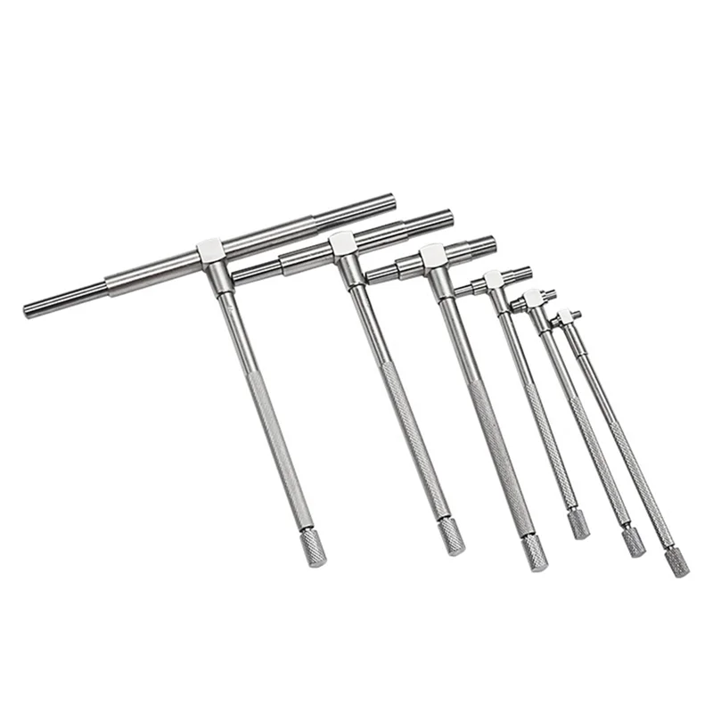 A06K 8-150 mm (5/16 inch-6 inch) telescopische meterset, 6 stuks, interne meter, gatmeters voor snelle binnenmetingen van gaten