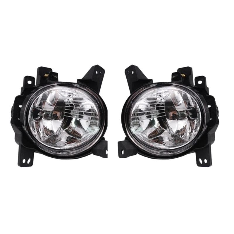 

1Pair Car Front Bumper Fog Lights Assembly Driving Lamp Foglight For Hyundai Santa Fe 2011 2012