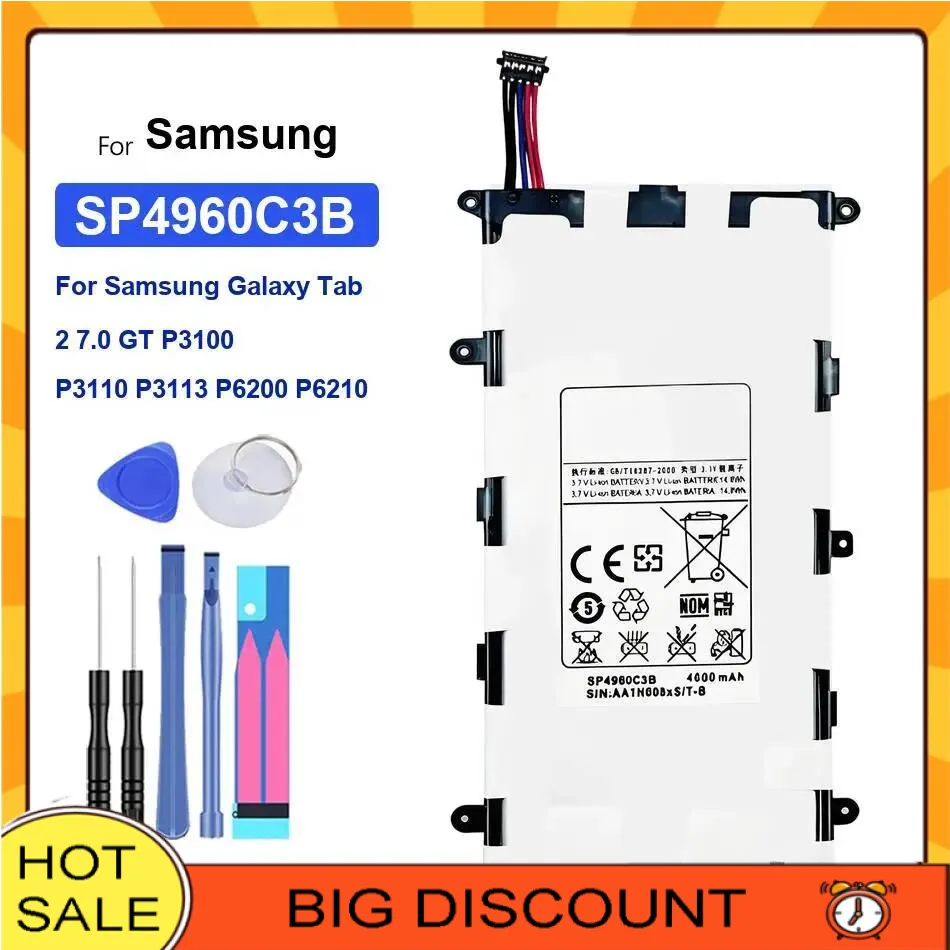 

Tablet Battery For Samsung GALAXY Tab 3 7.0 8.0 10.1 tab2 7.0 tab3 lite SM T110 T210 T211 T215 T310 T311 P5200 P5210 P3100 P3110