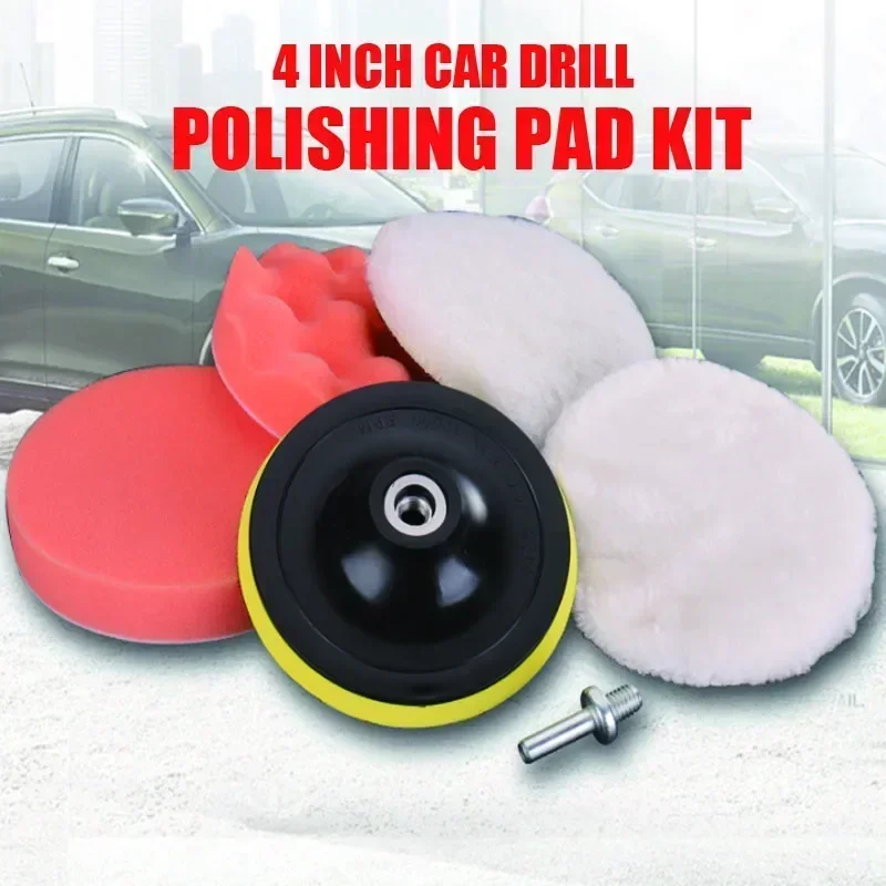 New Car Polishing Pad Soft Wool Pad Waxing and PolishingBody Polishing Disc Cleaning Scratch Removal Tool 3/4/5 Inch Accessories