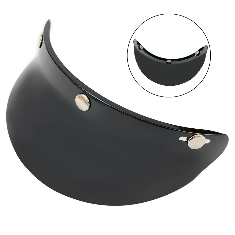 3-Snap Motorcycle Helmet Peak Lens Open Face Sun Shade Visor Shield For  Peak Lens Motorcycle Helmet Accessories 250mm x 80mm PC - AliExpress  201355758