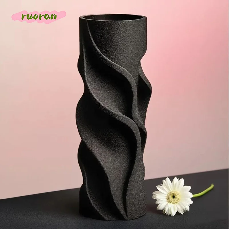 

3D Printed Minimalist Style Vase Creative Art Decor Modern High Value Flower Vase for Home Office Desk Decoration