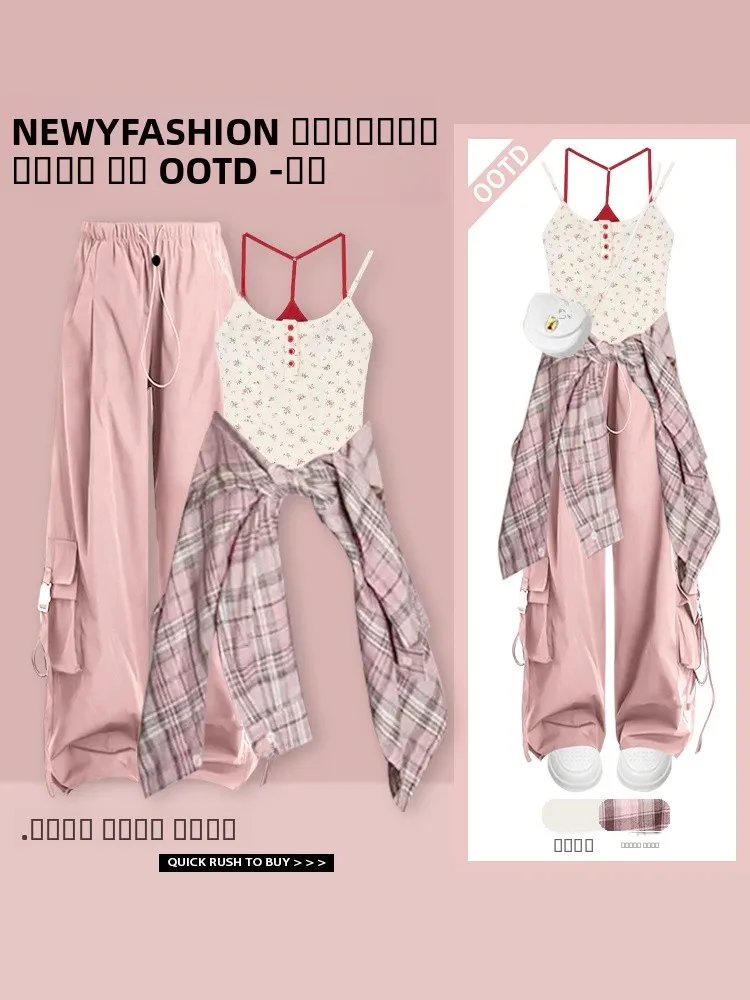 

Женский комплект Faionable Dopane Long Sve Ne, футболка, летняя новинка, солнцезащитный жилет с ремешком, рабочая одежда...